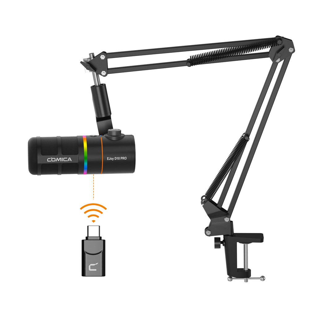 COMICA EJoy D10 PRO RGB Cardioid Dynamic Wireless Microphone