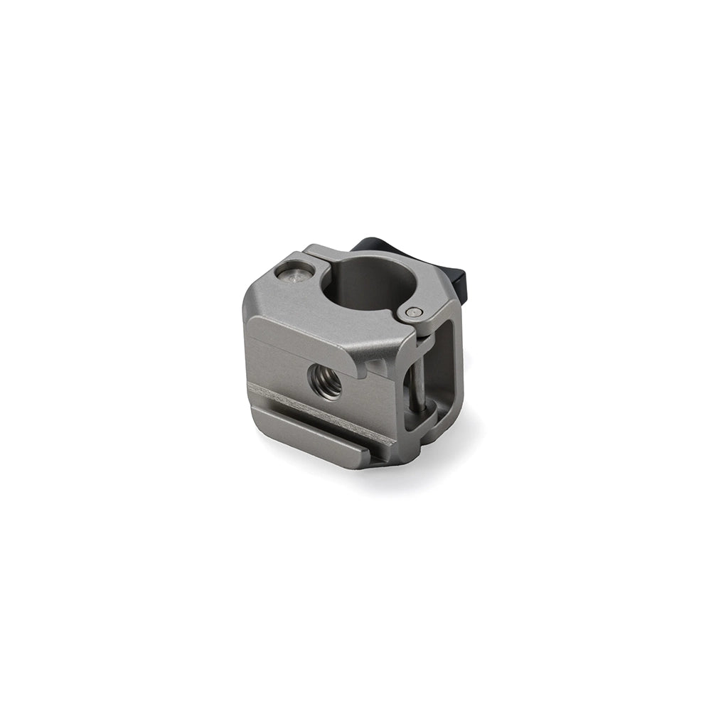 TILTA TA-T86-RACS-TW 15mm Rod Clamp Mounting Adapter with Cold Shoe (1/4″-20) – Titanium White