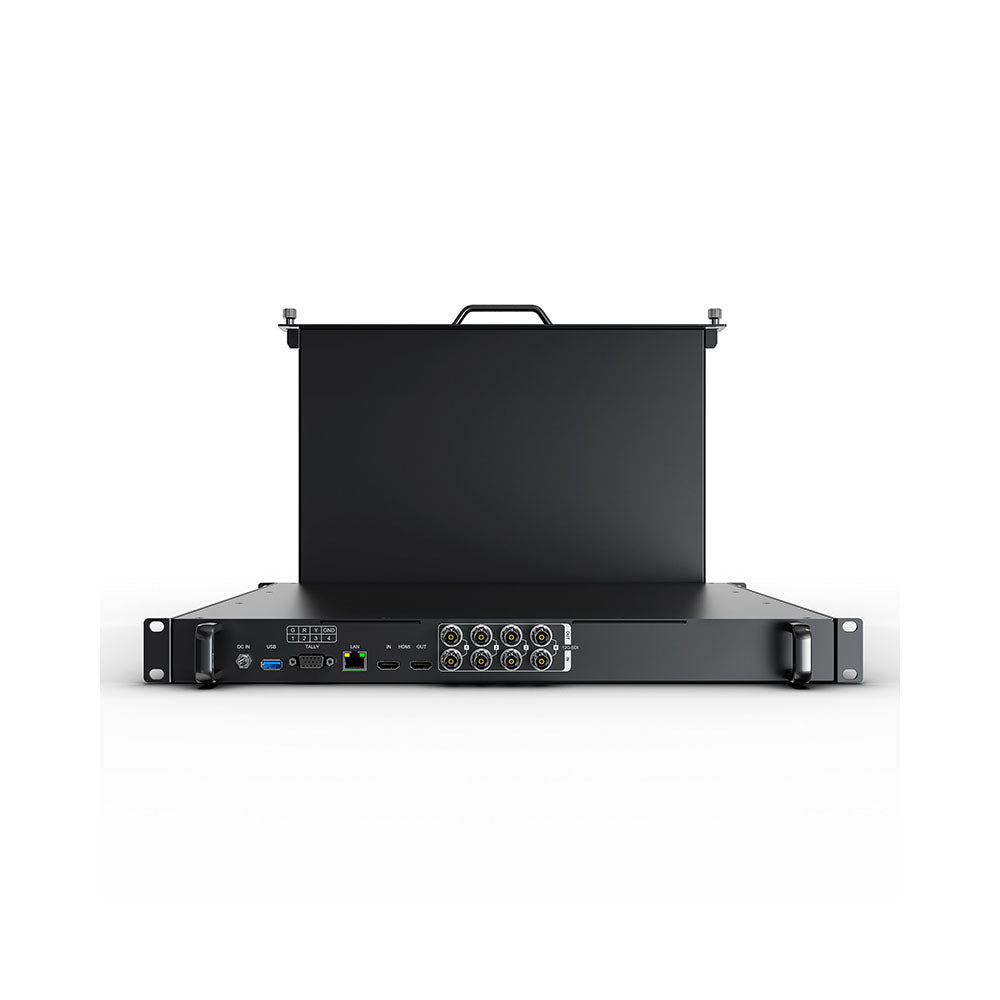 LILLIPUT RM1731S-12G 17.3 Inch 4×12G-SDI 1RU Pull-out Rackmount Monitor