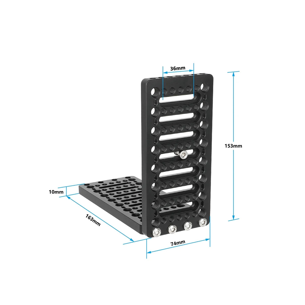CGPro L-Shaped Cheese Plate Extension Mounting Platform with ARRI Accessory Mounts