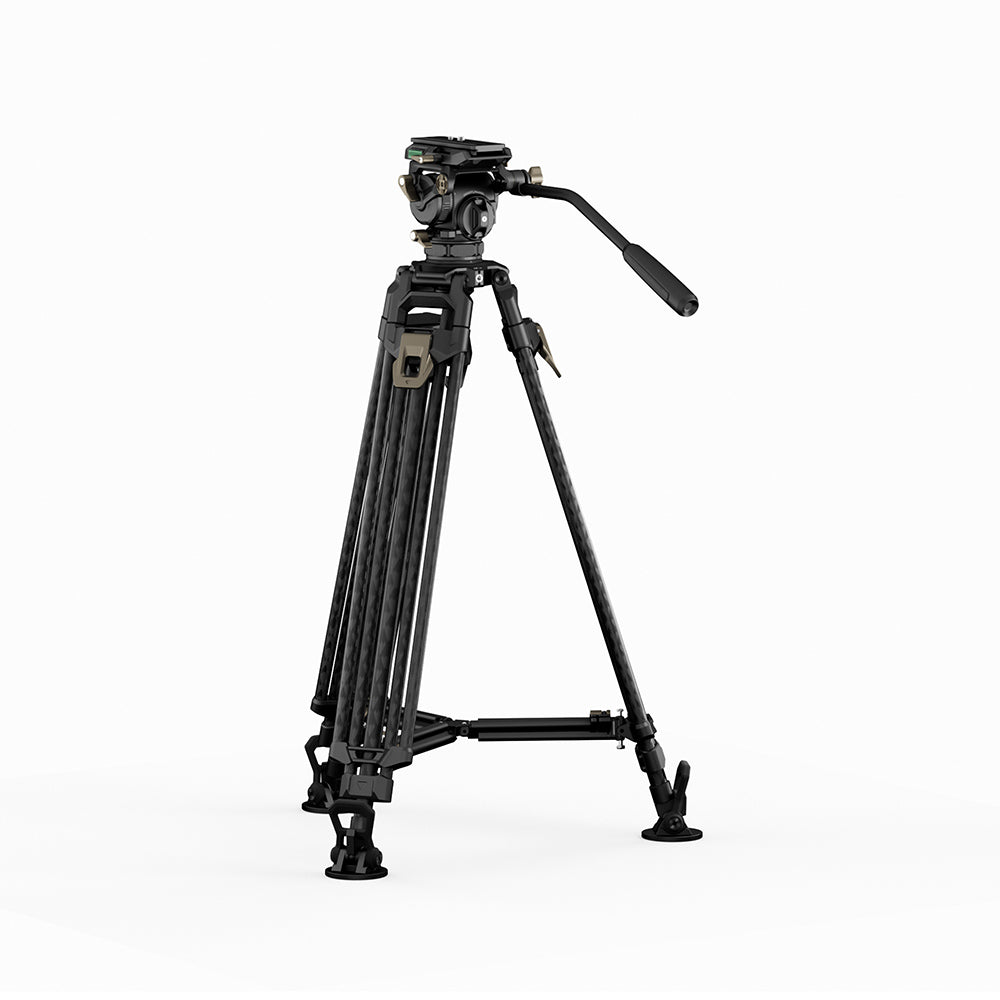 TiLTA CT08A 75mm Cine Fluid Head with 2-Stage One Touch Carbon Fiber Tripod Legs (8KG)
