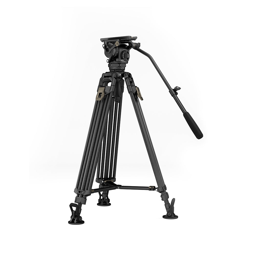 TiLTA CT12 75mm Cine Fluid Head with 2-Stage One Touch Carbon Fiber Tripod Legs (12KG)