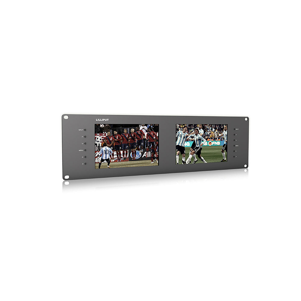 LILLIPUT RM-7028S Dual 7 inch 3RU rackmount SDI monitor