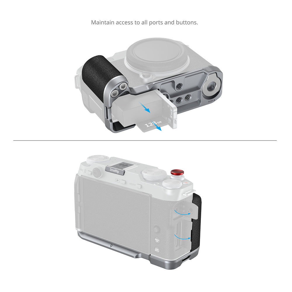 SmallRig L-Shape Mount Plate with Silicone Handle for FUJIFILM X-M5