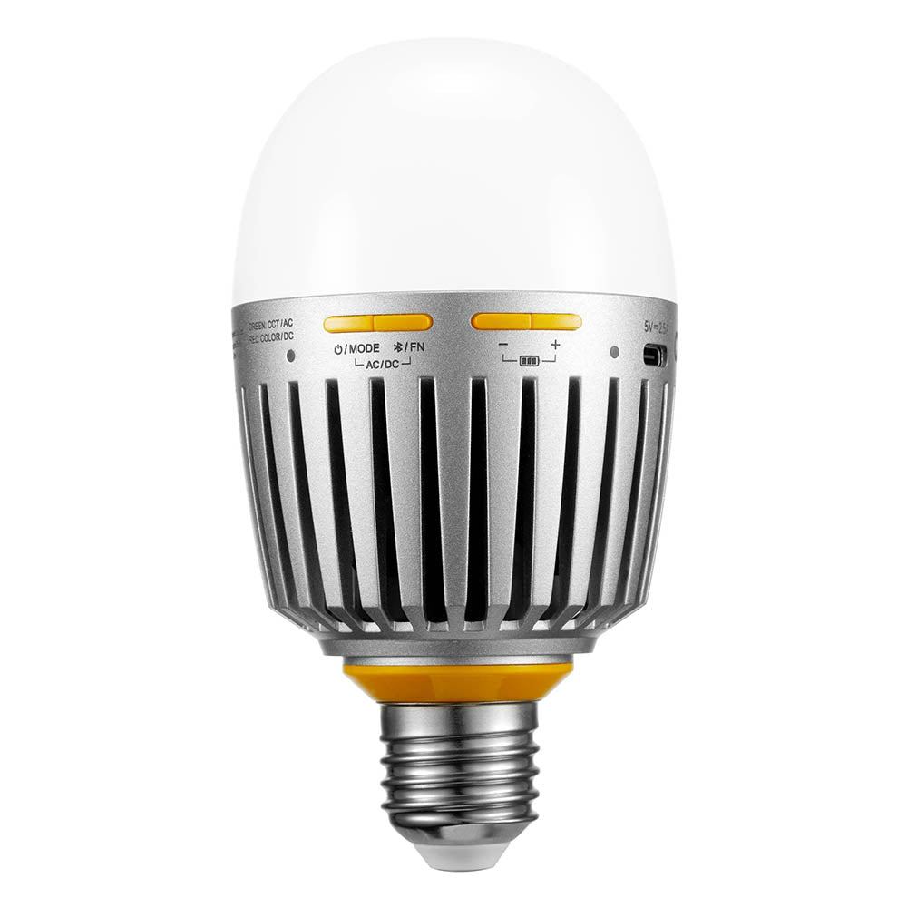GODOX KNOWLED C7R K8 E27 RGBWW Creative Bulb 8-Light Kit For Practical Set Lighting With Built-In Battery