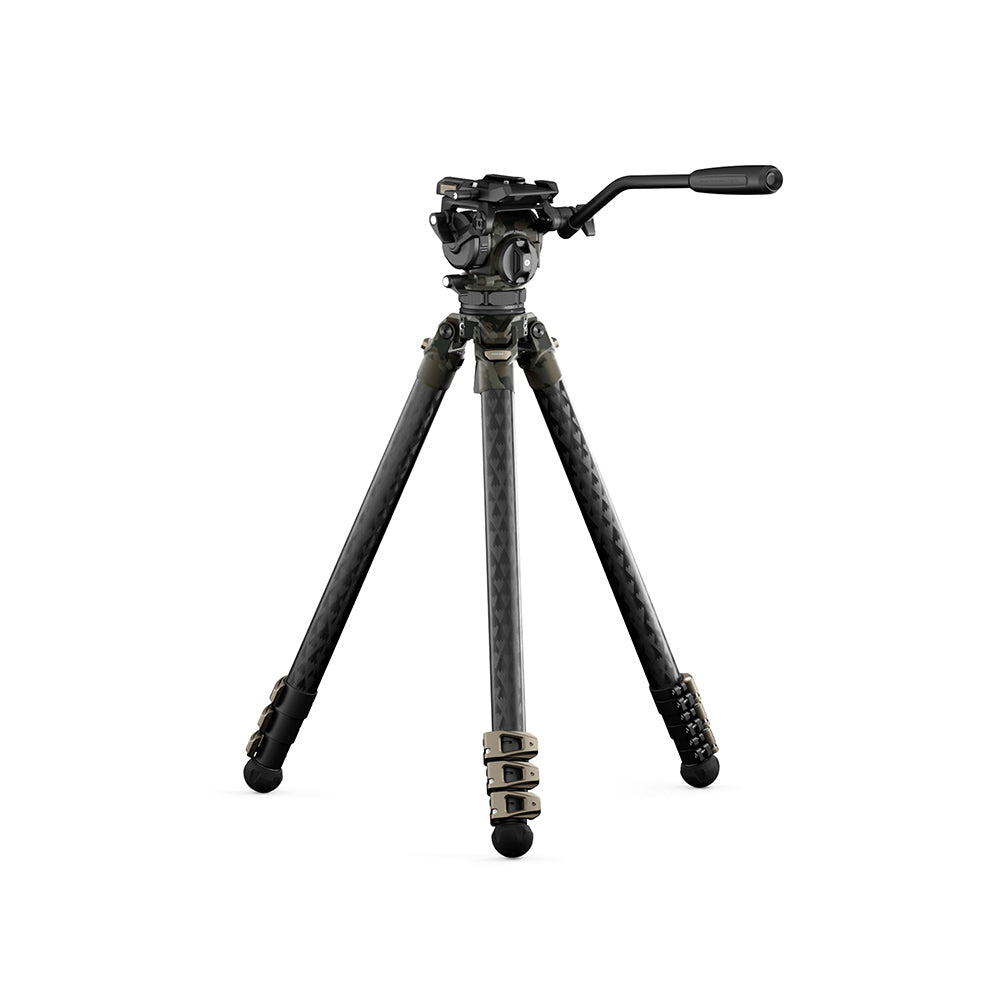 Tilta CT08 75mm Cine Fluid Head with 3-Stage Carbon Fiber Tripod Legs (8KG)