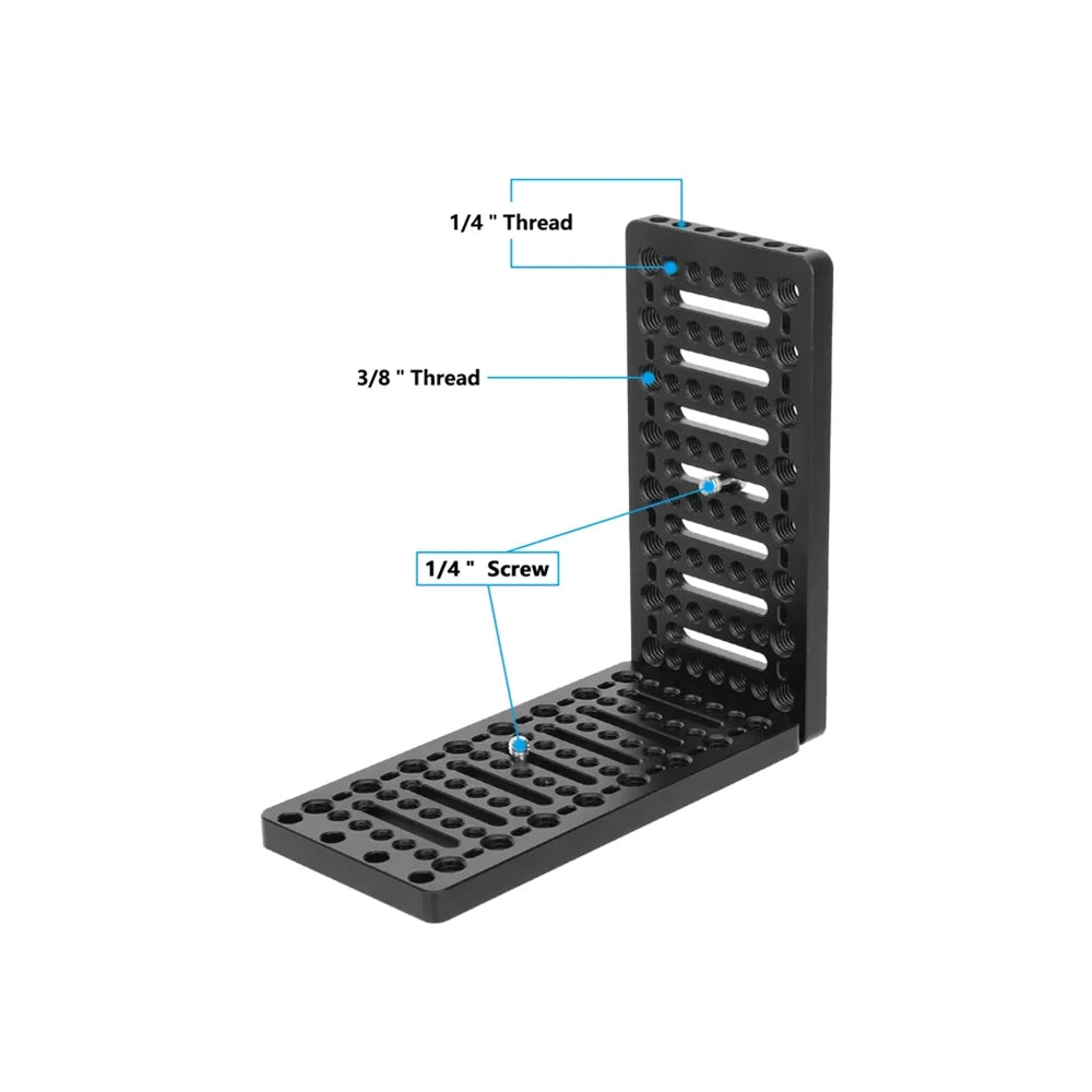 CGPro L-Shaped Cheese Plate Extension Mounting Platform with ARRI Accessory Mounts
