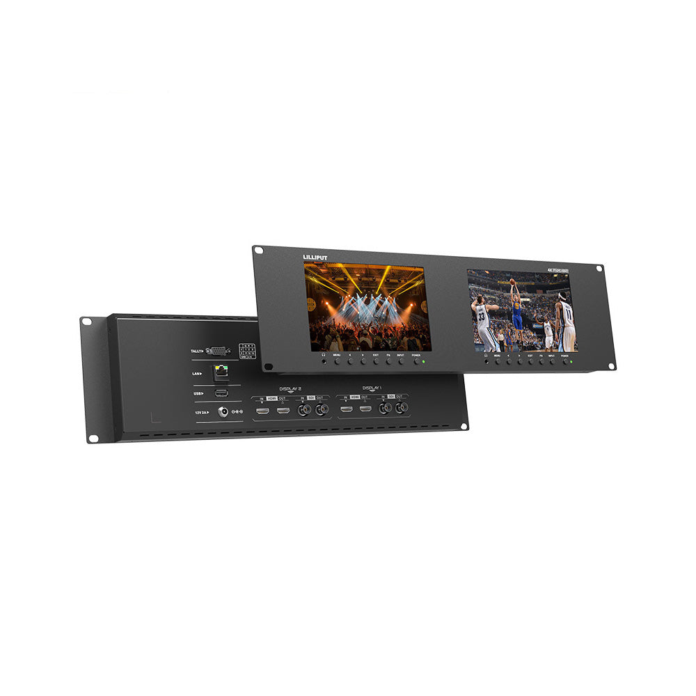LILLIPUT RM-7029S Dual 7 inch 3RU rackmount monitor with 3G-SDI /HDMI 2.0