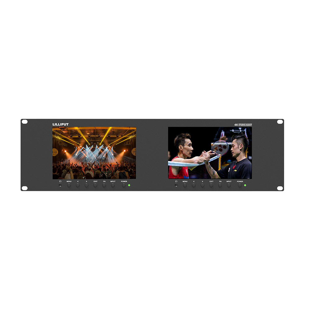LILLIPUT RM-7029S Dual 7 inch 3RU rackmount monitor with 3G-SDI /HDMI 2.0
