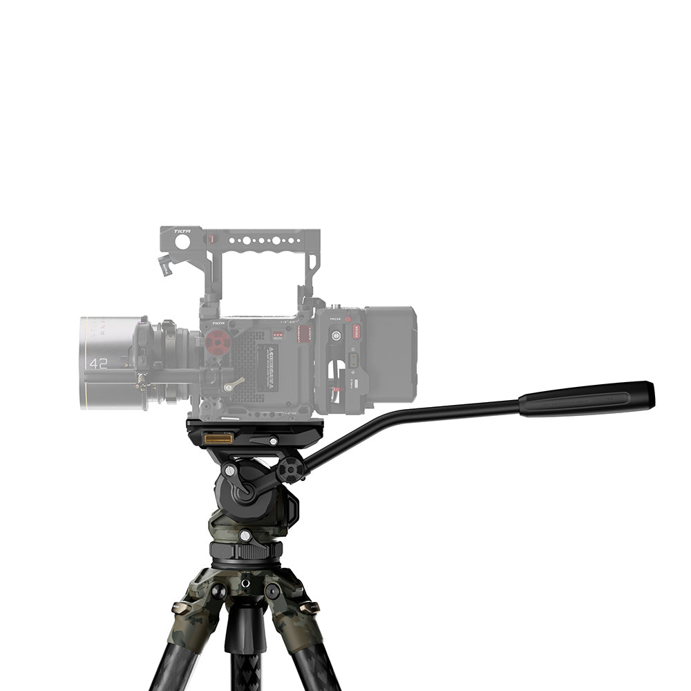 Tilta CT08 75mm Cine Fluid Head with 3-Stage Carbon Fiber Tripod Legs (8KG)