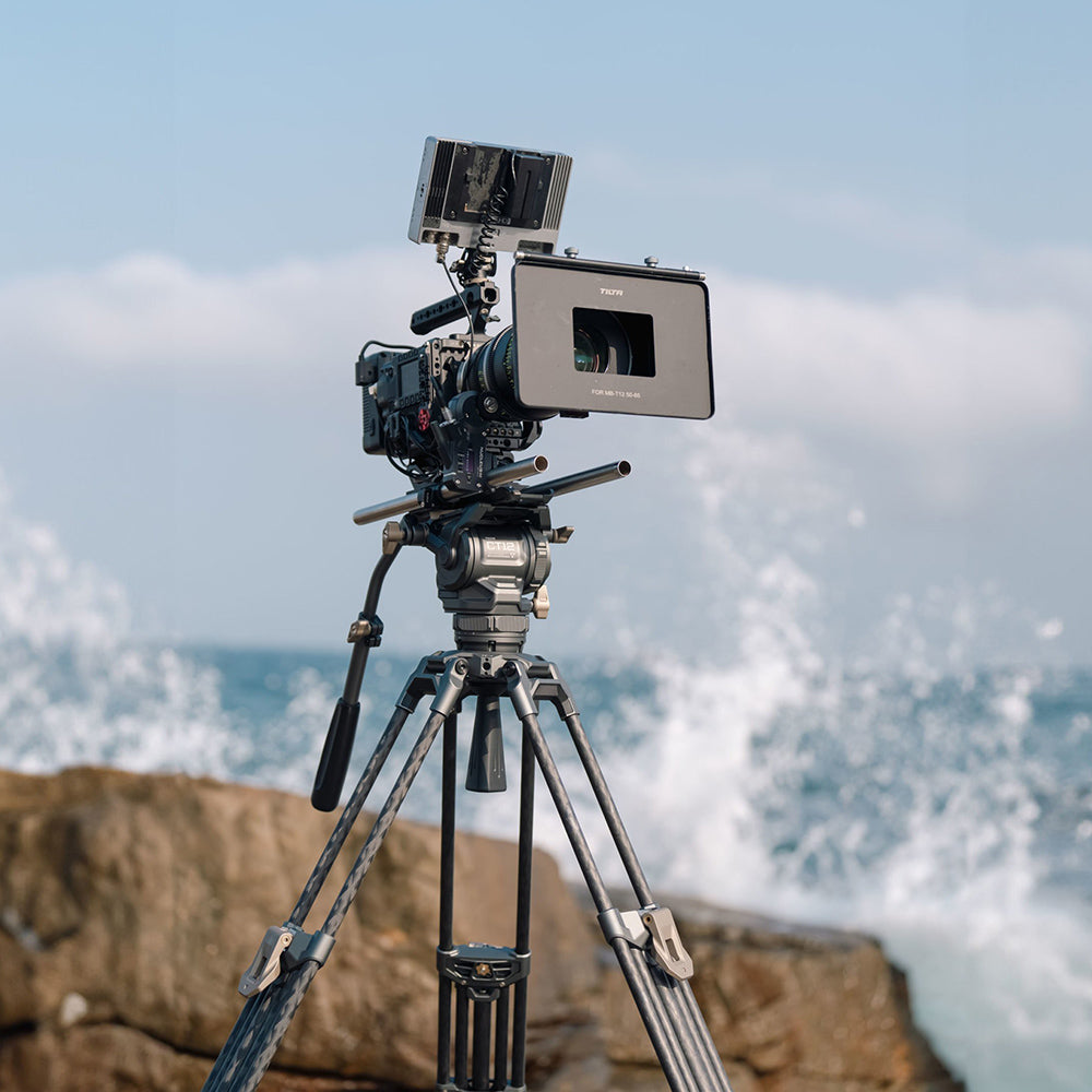 TiLTA CT12 75mm Cine Fluid Head with 2-Stage One Touch Carbon Fiber Tripod Legs (12KG)