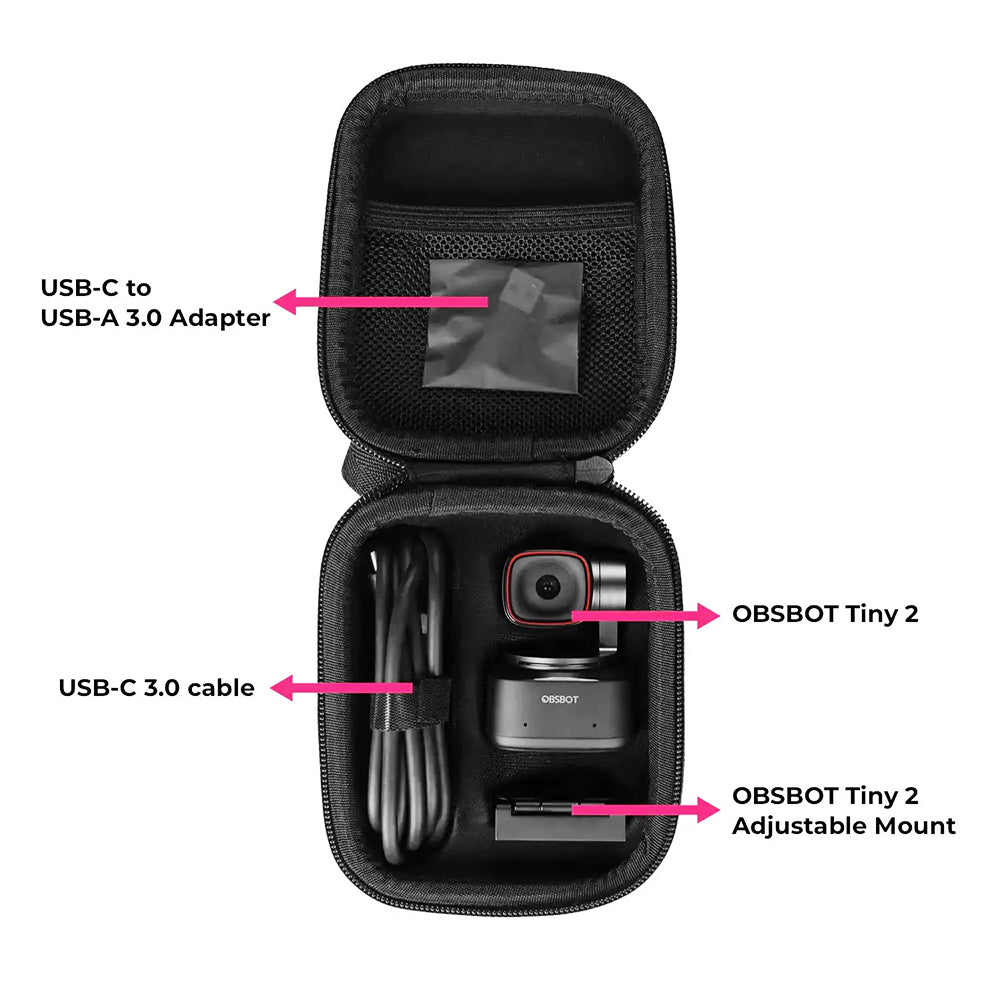 OBSBOT Storage Case For OBSBOT Tiny2 AI-Powered PTZ Webcam