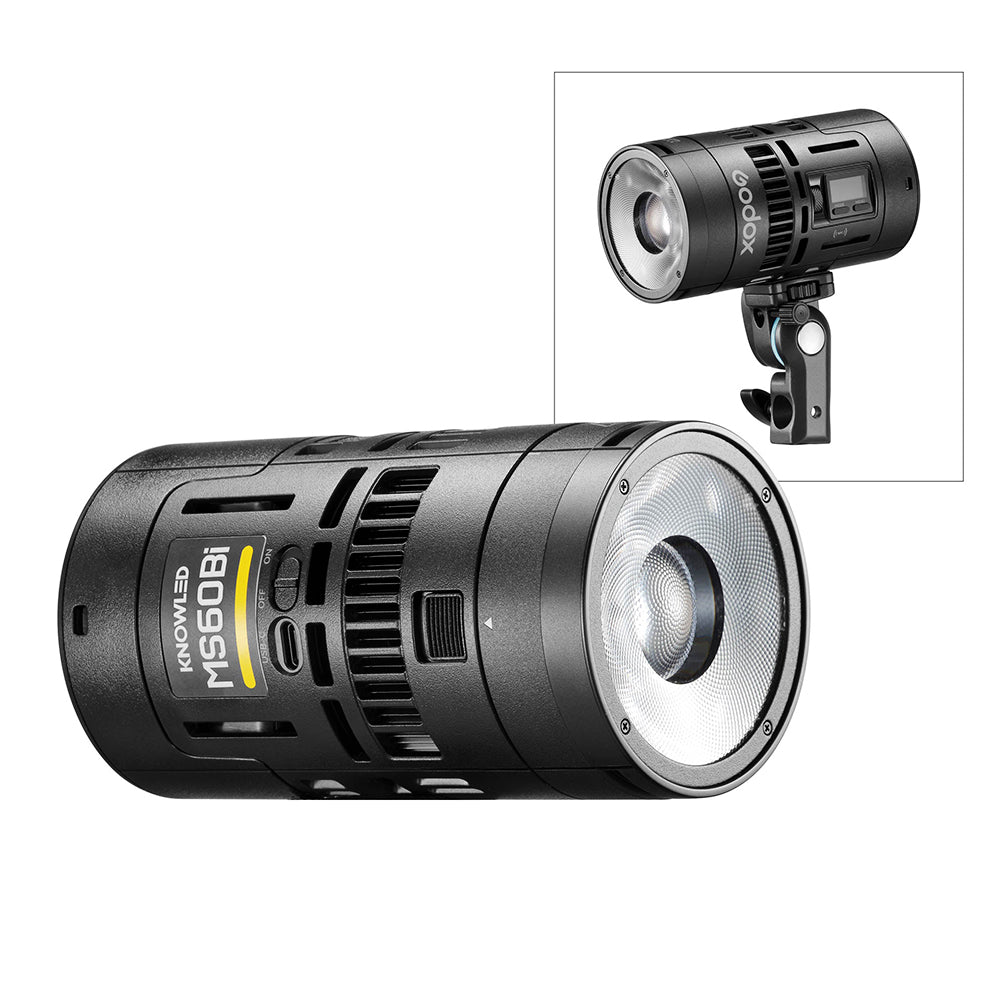 GODOX KNOWLED MS60Bi Super Compact Bi-Colour LED Video Light Fixture