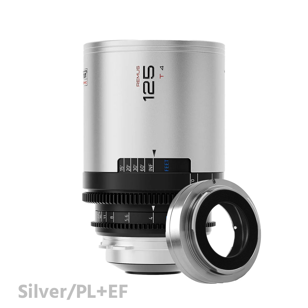 BLAZAR Remus 1.5X 125mm T4 Anamorphic Full Frame Lens (Silver)