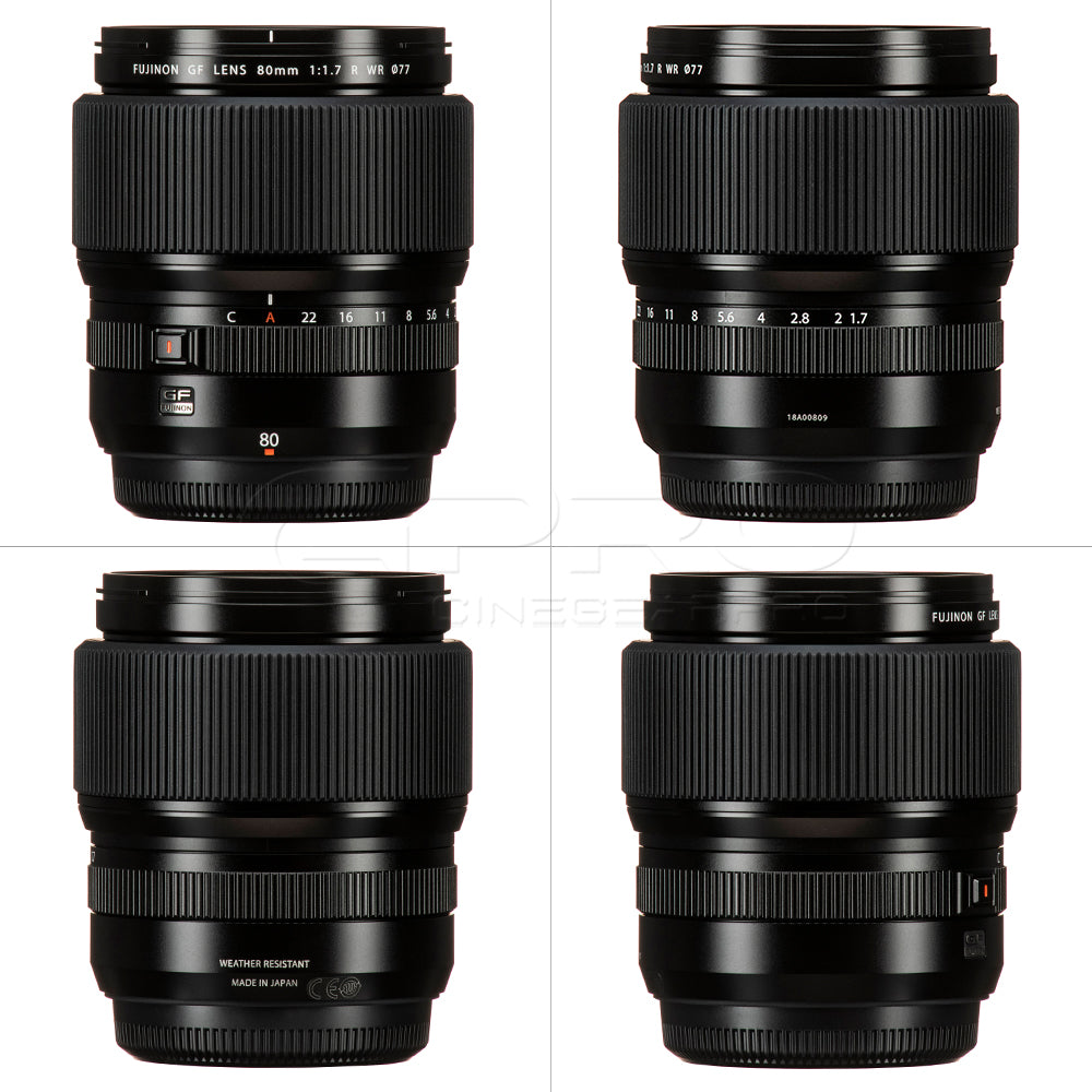 FUJIFILM GF 80mm f/1.7 R WR Lens (FUJIFILM G)