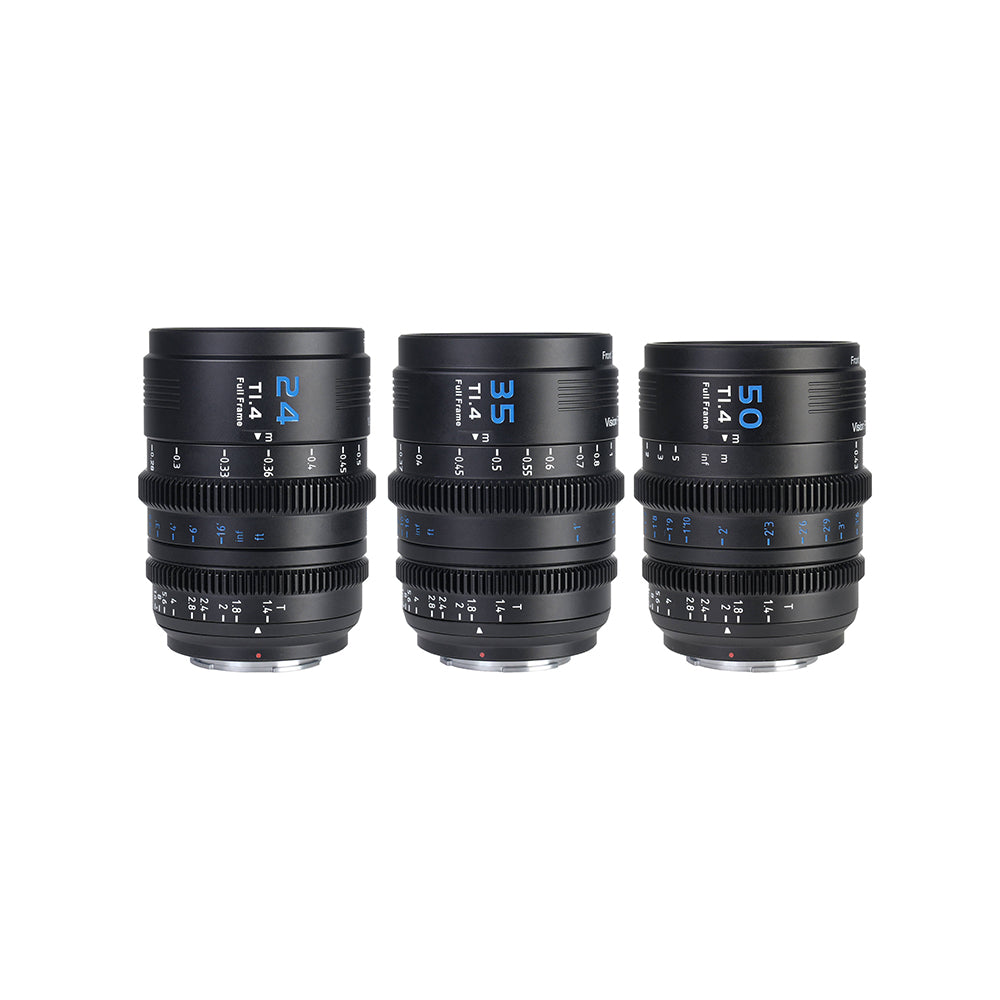 Sirui VP-1 24/35/50mm Vision Prime T1.4 Full-Frame Cine 3-Lens Kit