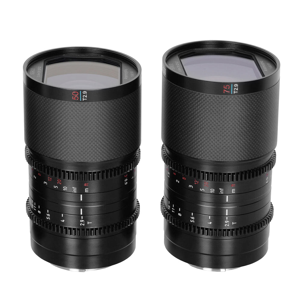 SIRUI Saturn 50/75mm Full-frame Carbon Fiber Anamorphic 2-Lens Set