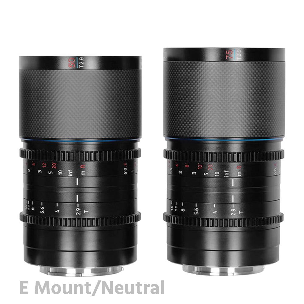 SIRUI Saturn 50/75mm Full-frame Carbon Fiber Anamorphic 2-Lens Set