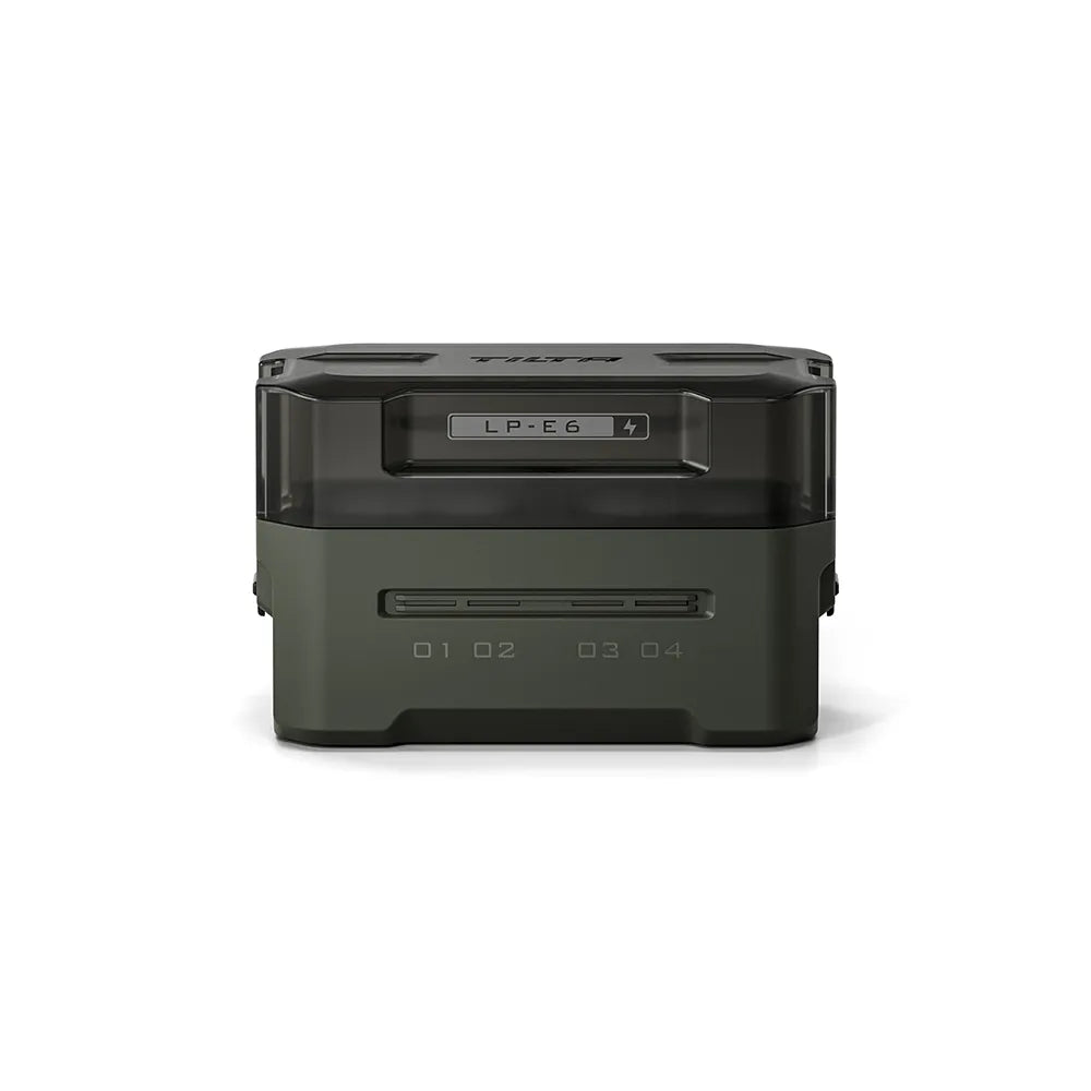 TILTA TBC-E6P Portable Charging Station for Canon LP-E6 Battery (4 Channel) – Green