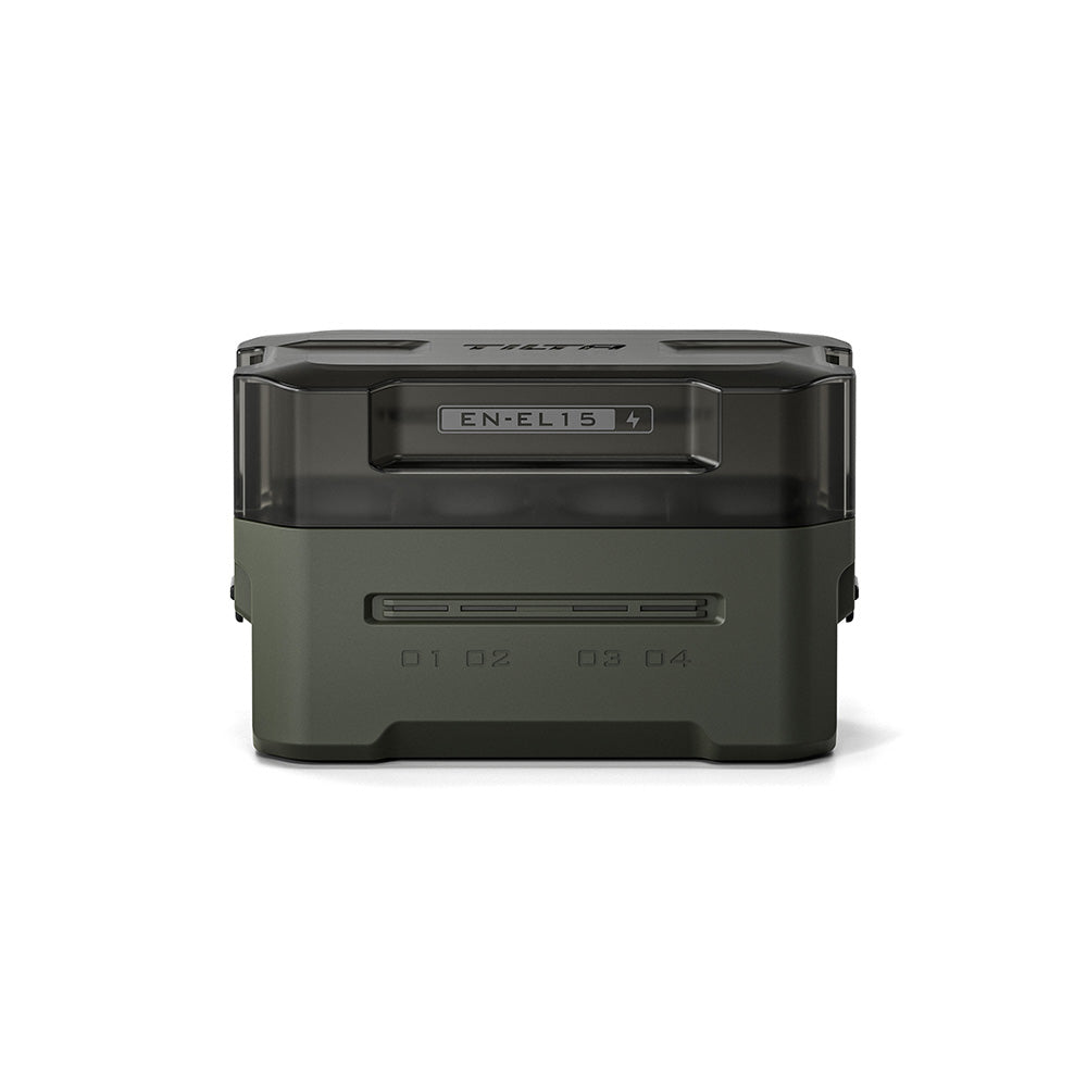 TILTA TBC-EL15 Portable Charging Station for Nikon EN-EL15C Battery (4 Channel) – Green