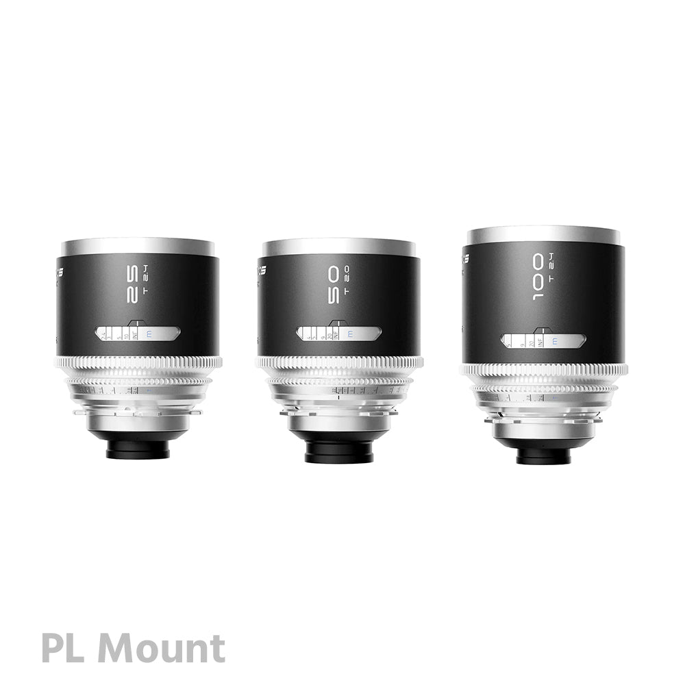 BLAZAR MANTIS 1.33X Full Frame Anamorphic 25/50/100mm 3-lens set