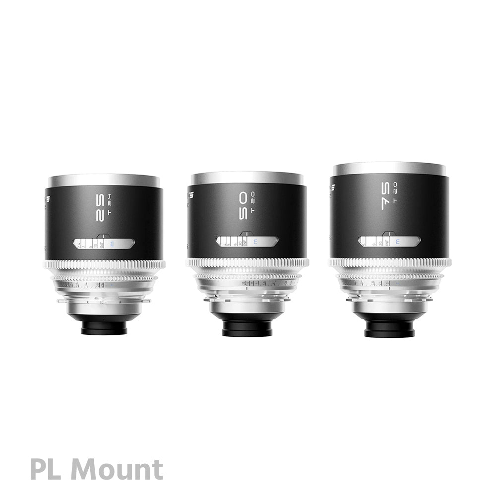 BLAZAR MANTIS 1.33X Full Frame Anamorphic 25/50/75mm 3-lens set