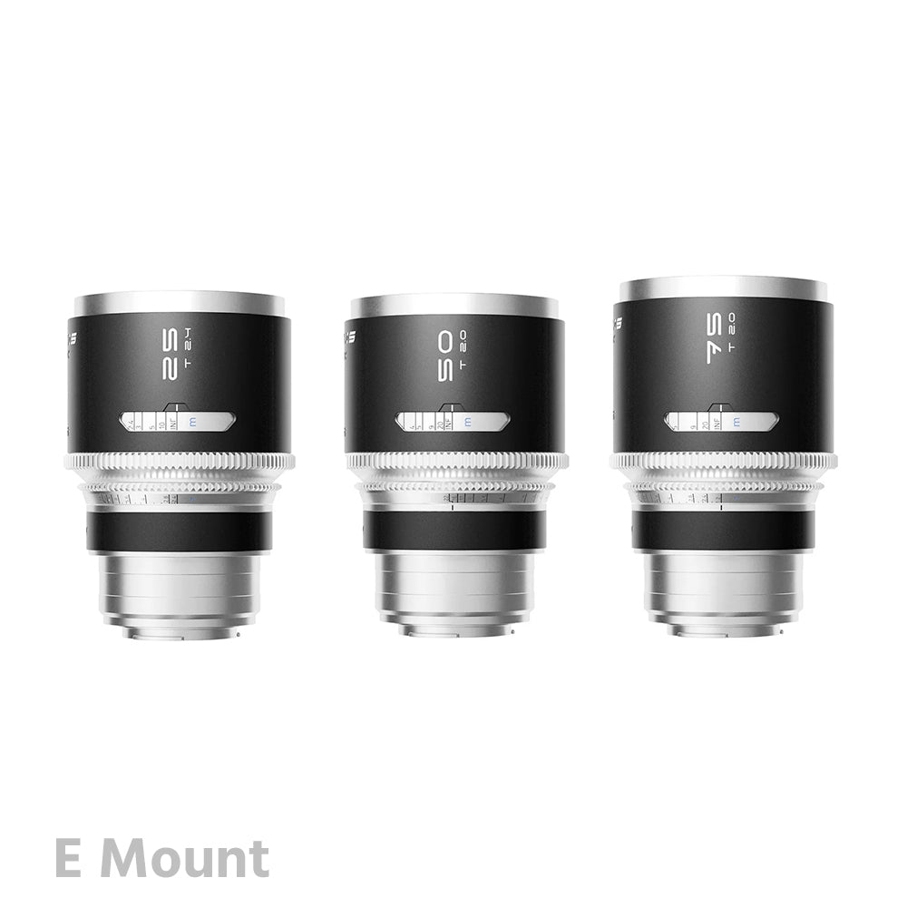 BLAZAR MANTIS 1.33X Full Frame Anamorphic 25/50/75mm 3-lens set