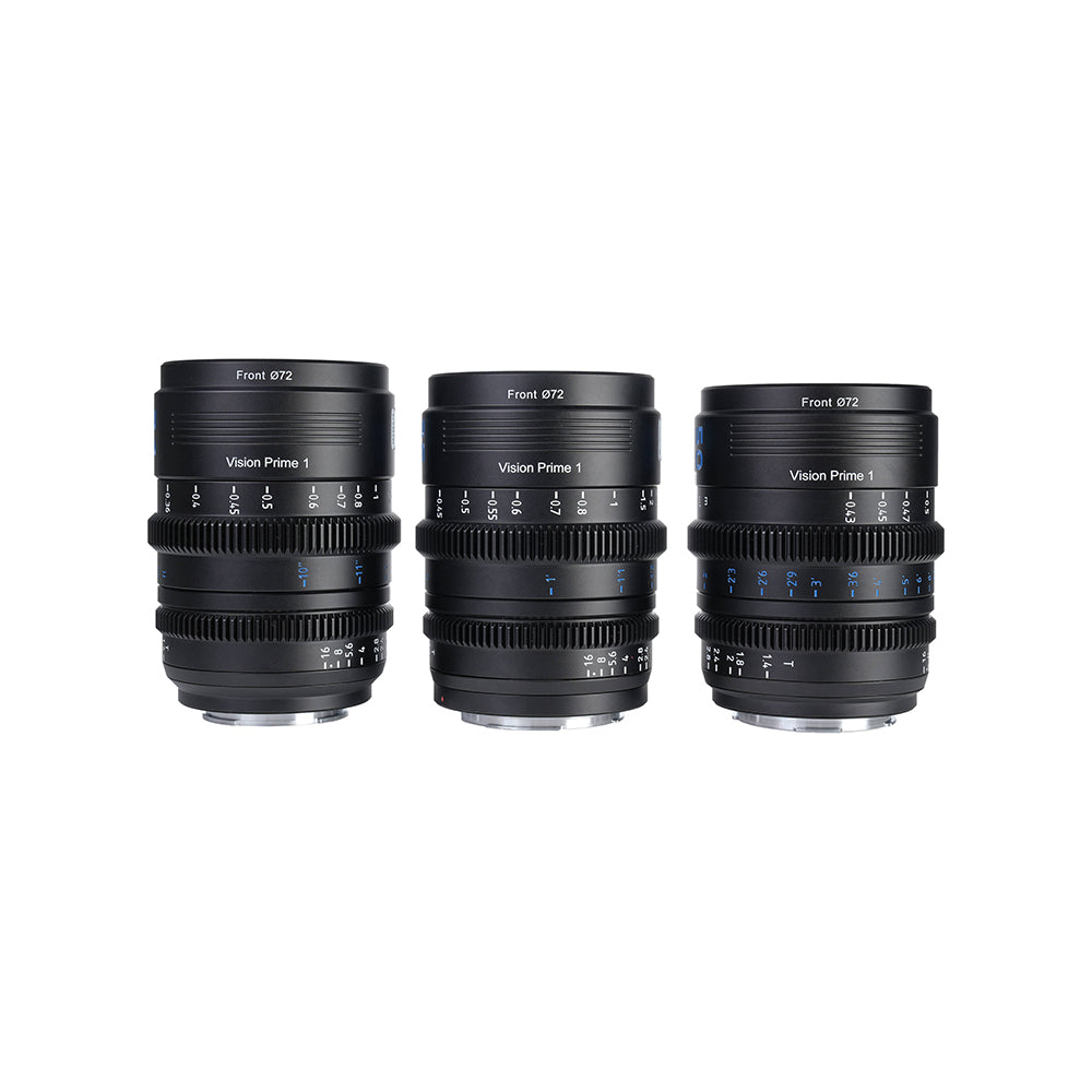 Sirui VP-1 24/35/50mm Vision Prime T1.4 Full-Frame Cine 3-Lens Kit