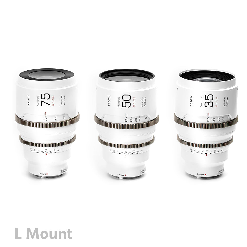 Viltrox EPIC T2.0 1.33x Full-Frame Anamorphic 3-Lens Set (35/50/75mm)