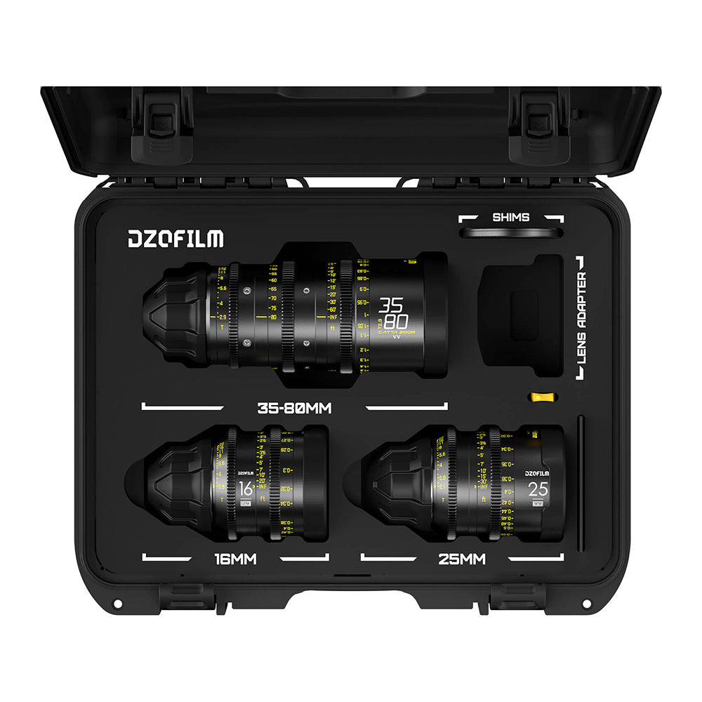DZOFILM Educational Catta Ace 35-80mm + VESPID 16 & 25mm Lens Kit (PL&EF)