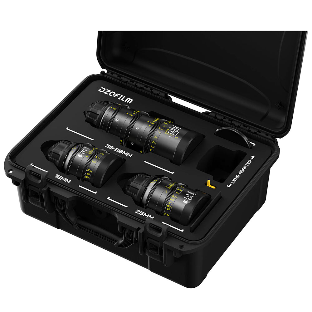 DZOFILM Educational Catta Ace 35-80mm + VESPID 16 & 25mm Lens Kit (PL&EF)
