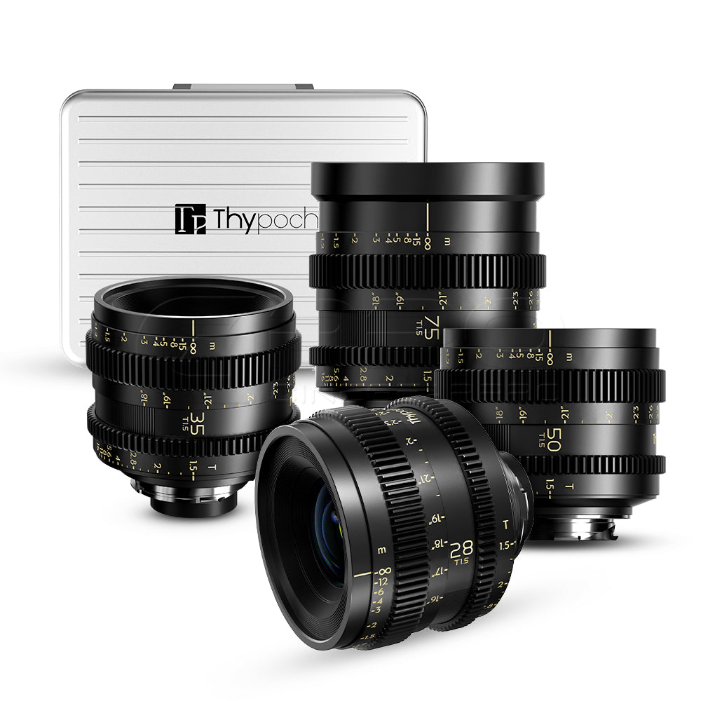 Thypoch Simera-C Full-frame cine 4-lens kit 28/35/50/75mm T1.5 (Leica M Mount)