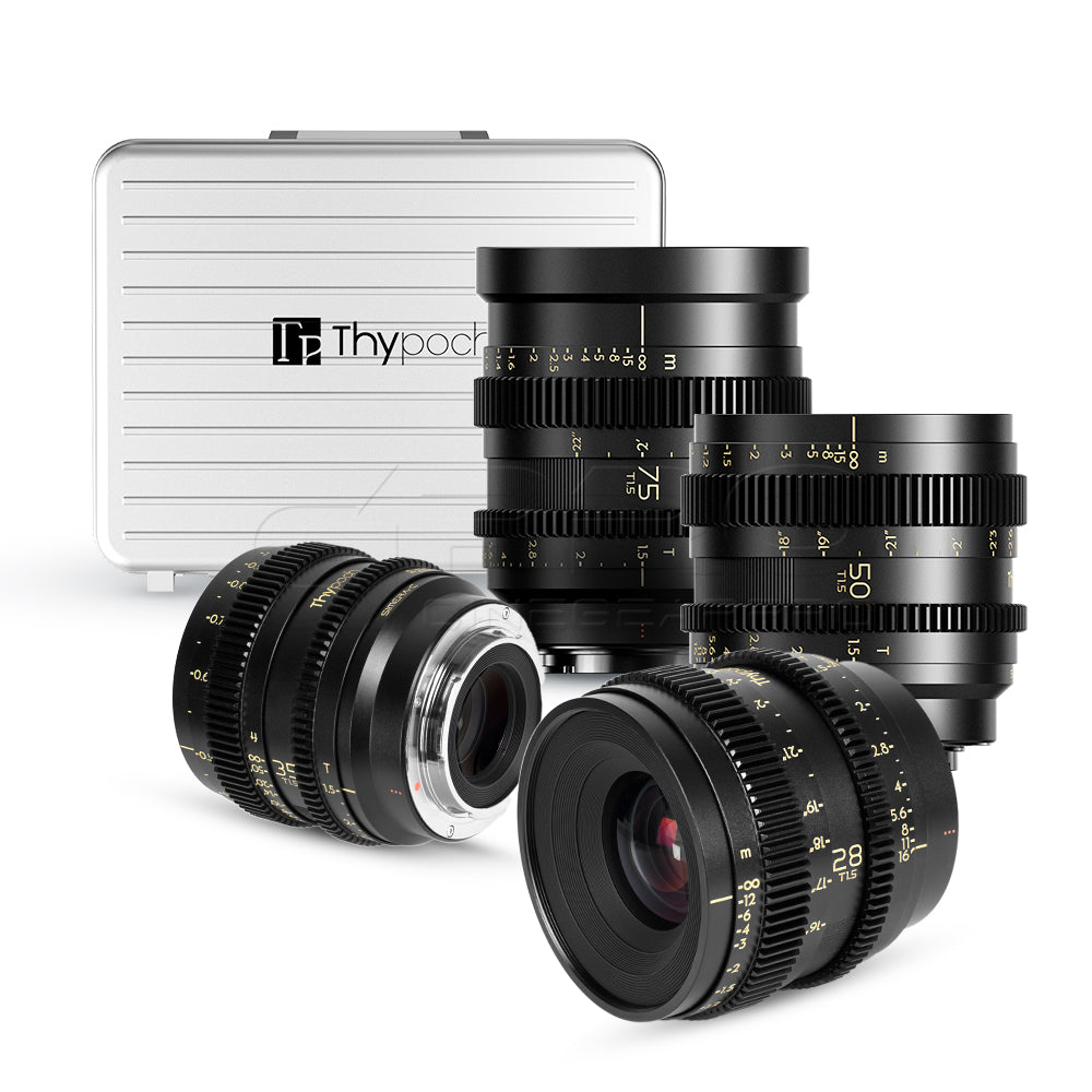 Thypoch Simera-C Full-frame cine 4-lens kit 28/35/50/75mm T1.5(E Mount)