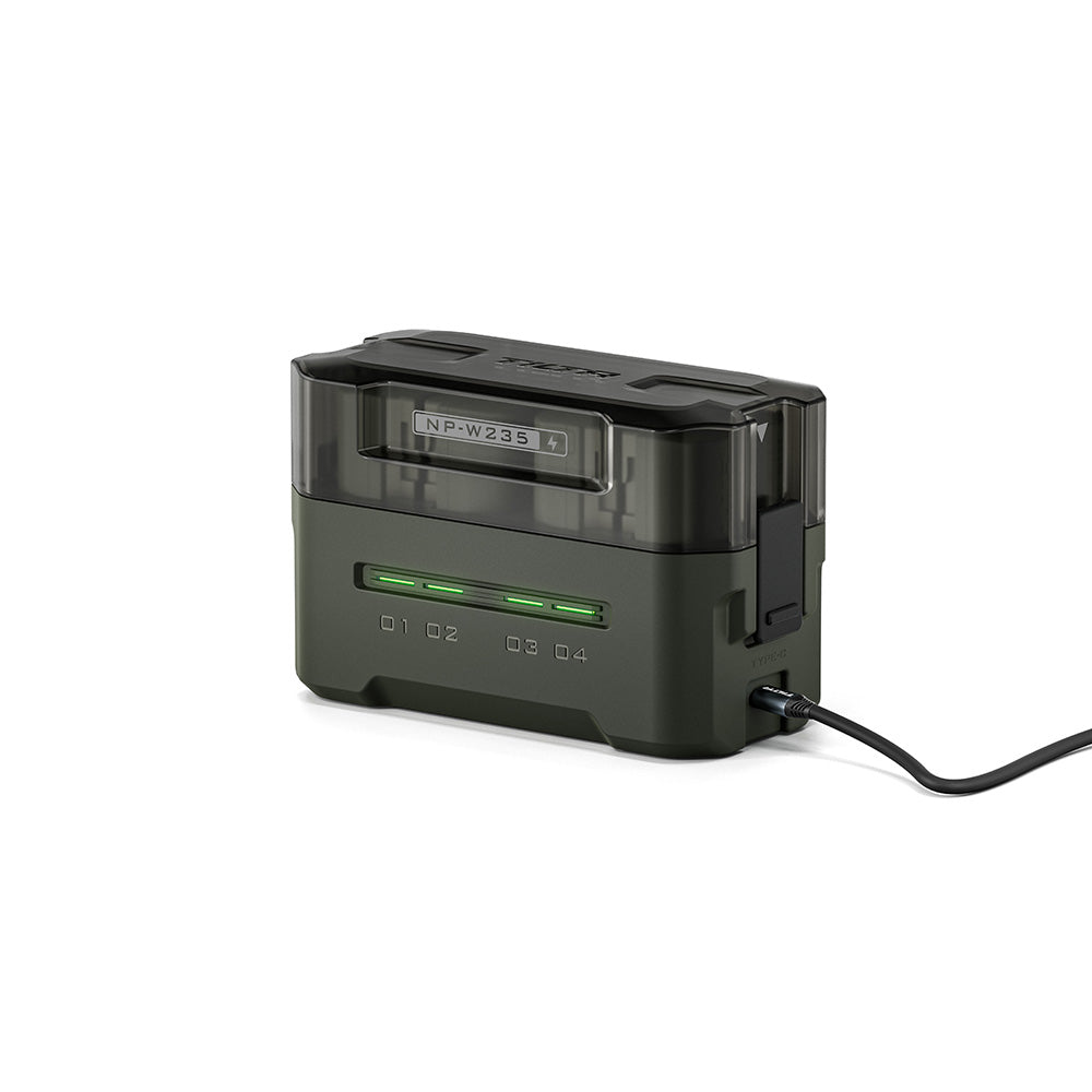 TILTA TBC-W235 Portable Charging Station for Fujifilm NP-W235 Battery (4 Channel) – Green