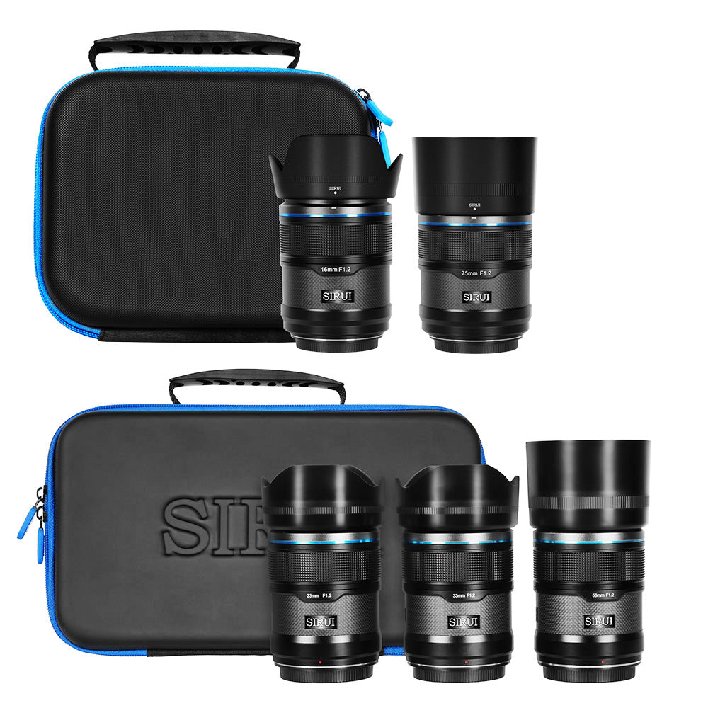 SIRUI Sniper 16/23/33/56/75mm F1.2 APS-C Frame Autofocus Lens Set