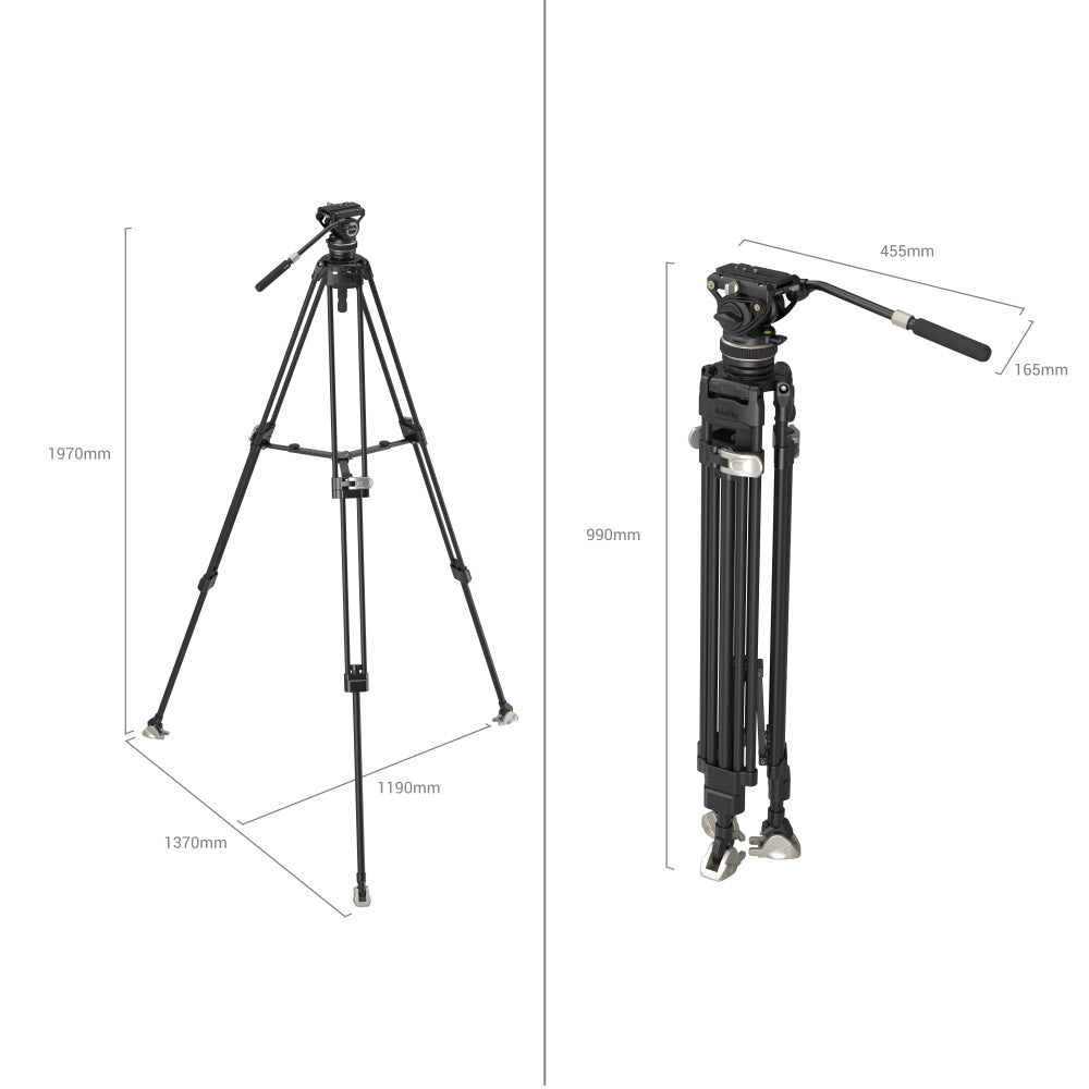Smallrig 3989 FreeBlazer Heavy-Duty Carbon Fiber Tripod Kit