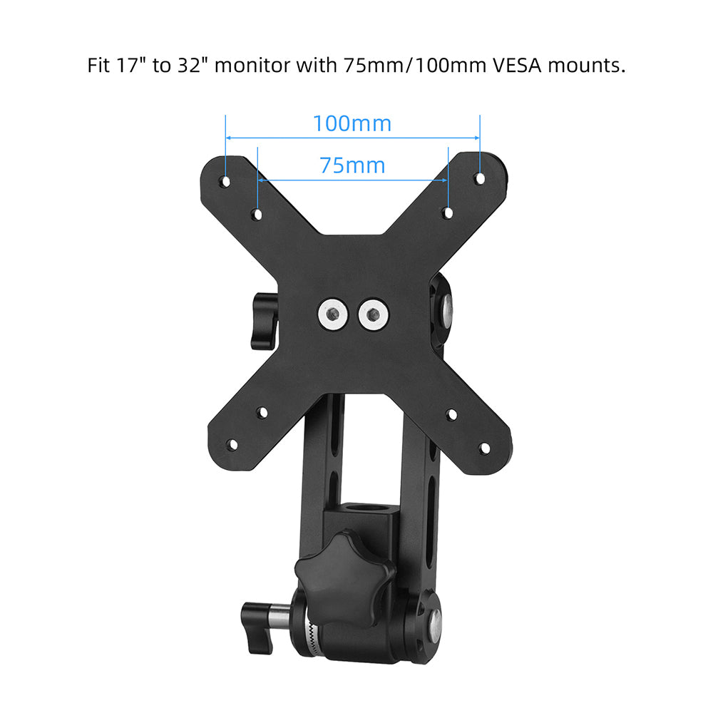 Nitze JSQ-001B VESA Monitor Mount Holder with Dual ARRI Rosette