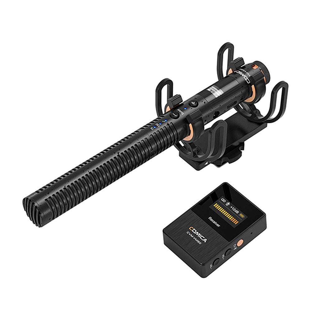 COMICA VM30 2.4G Super Cardioid Condenser Wireless Shotgun Microphone