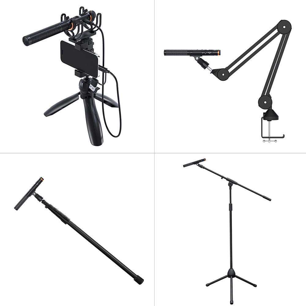 COMICA VM30 2.4G Super Cardioid Condenser Wireless Shotgun Microphone