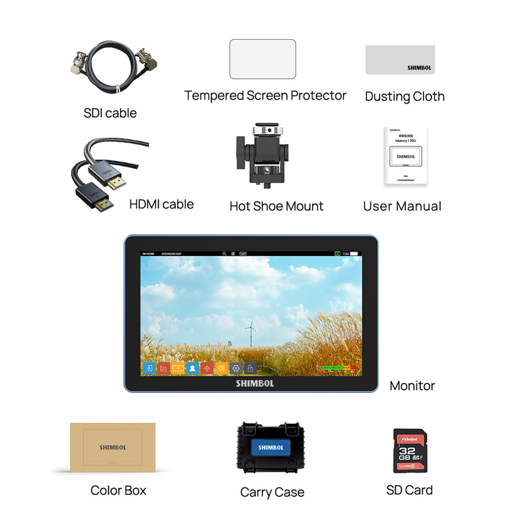 SHIMBOL M7 DSLR Camera Field Monitor