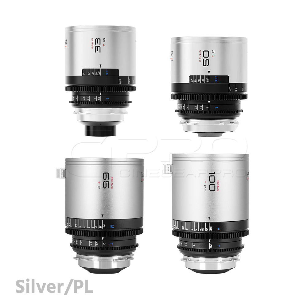 BLAZAR Remus 1.5X 33/50/65/100mm 4 Lens Set Bundle (Silver)