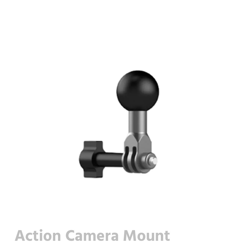 Movmax 1″ Ball Connector with Action Camera Mount | 1/4″ Thread | NATO Clamp