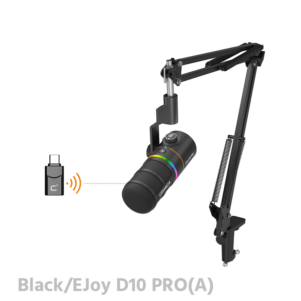 COMICA EJoy D10 PRO RGB Cardioid Dynamic Wireless Microphone