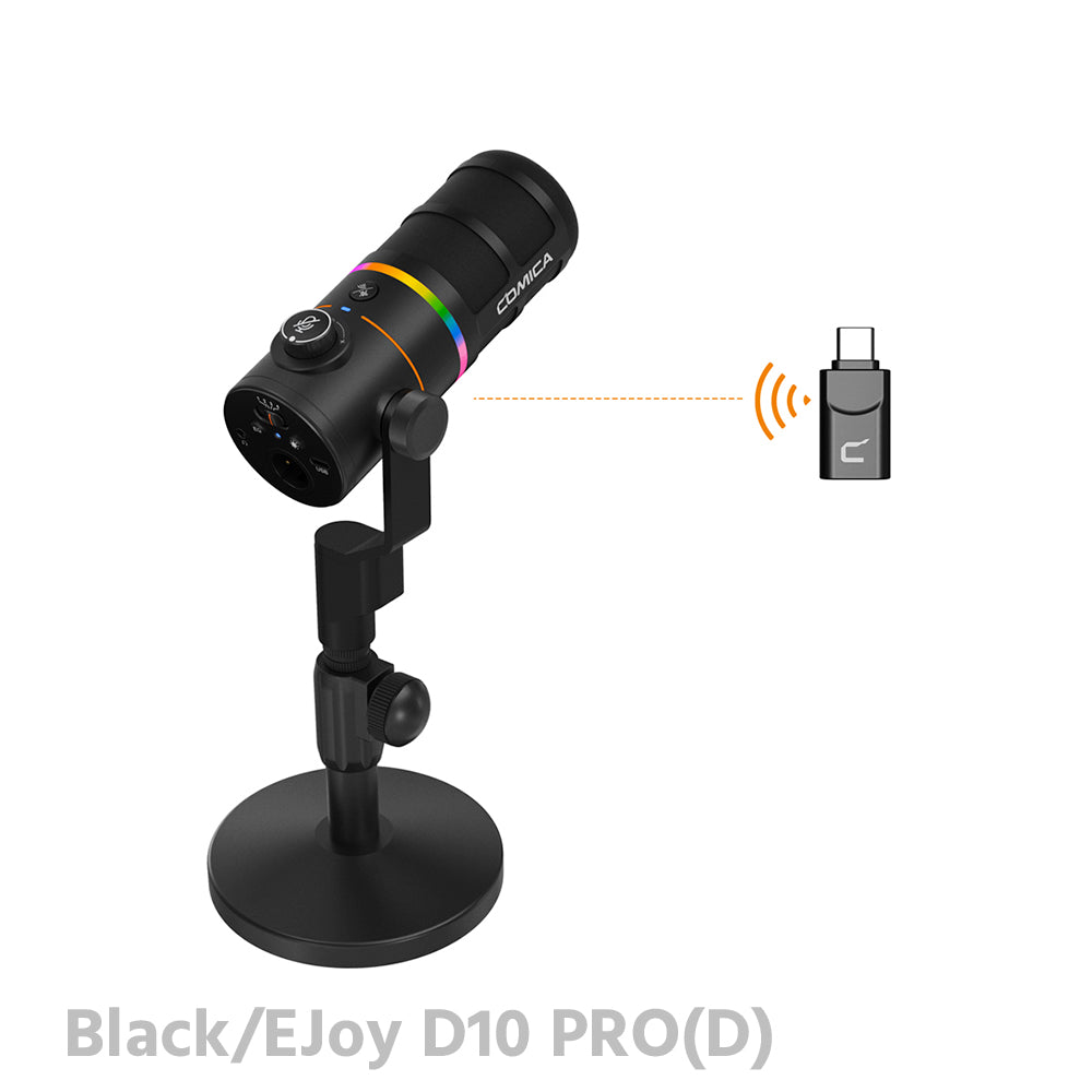 COMICA EJoy D10 PRO RGB Cardioid Dynamic Wireless Microphone