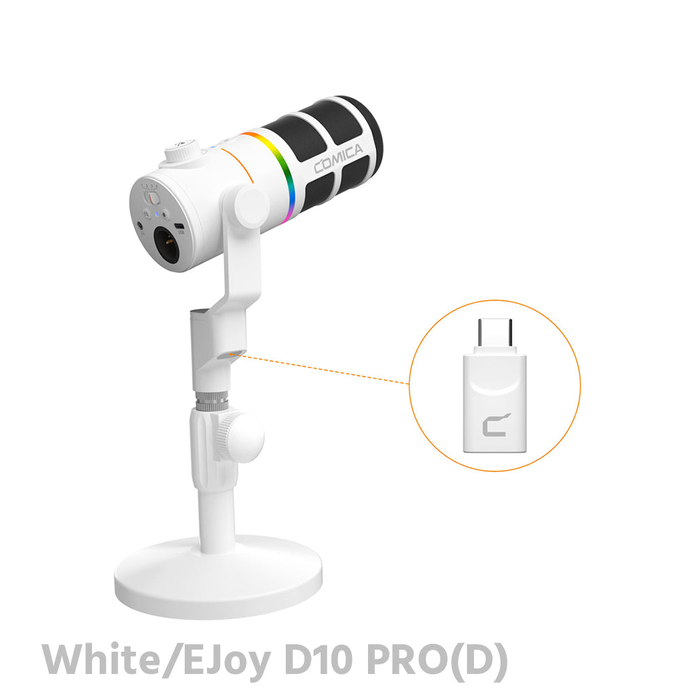 COMICA EJoy D10 PRO RGB Cardioid Dynamic Wireless Microphone