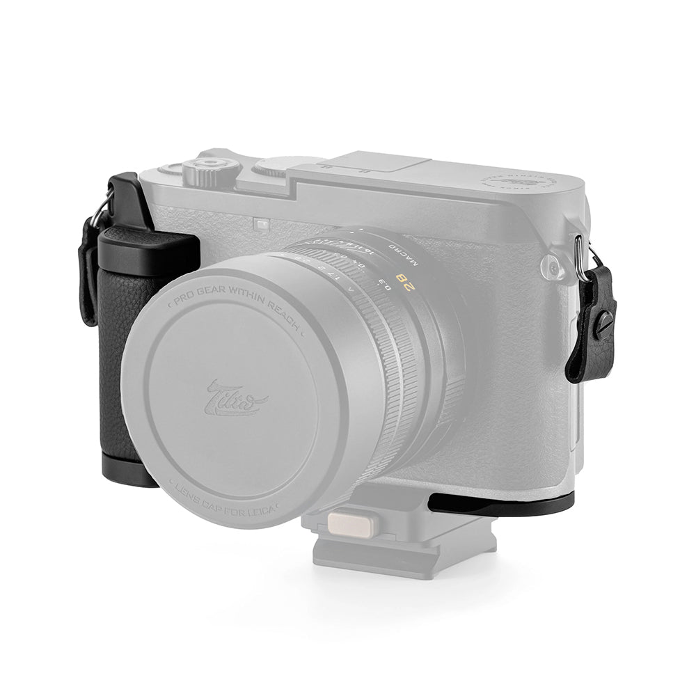 TiLTA TA-T76-LG-B Mounting Baseplate with Leather Grip for Leica Q3 – Black