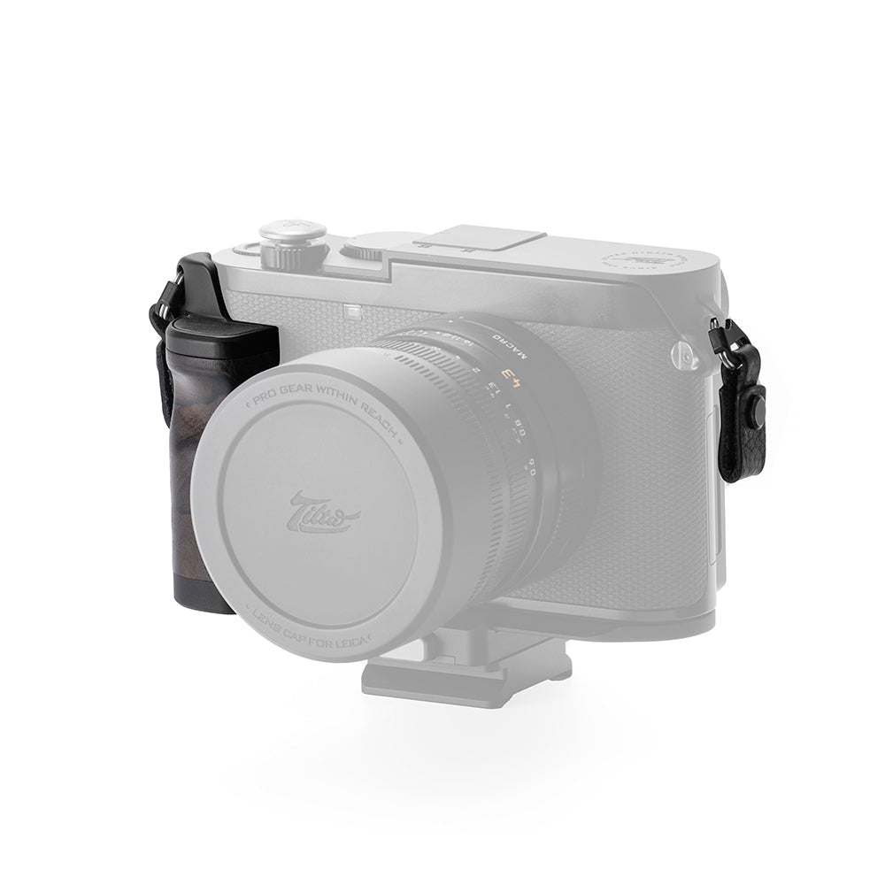 TiLTA TA-T76-WG-B Mounting Baseplate with Wooden Grip for Leica Q3 – Black