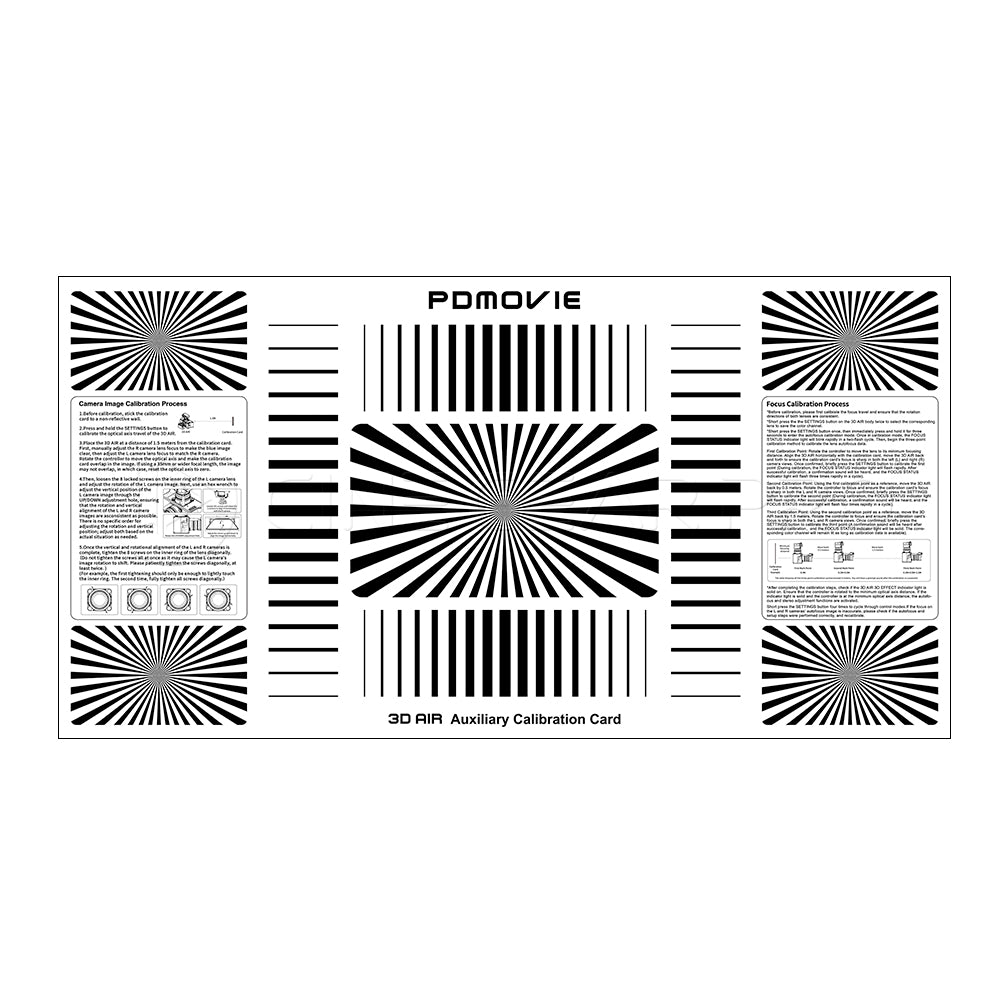 PDMOVIE 3D Rig Lens Chart