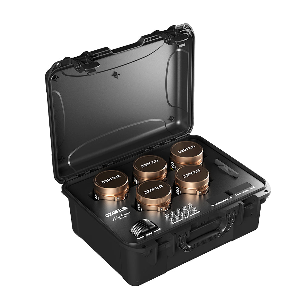 DZOFILM Arles Lustre 5-Lens Set Super Speed Vista Vision Cinema Prime Lens (Gold/PL Mount)