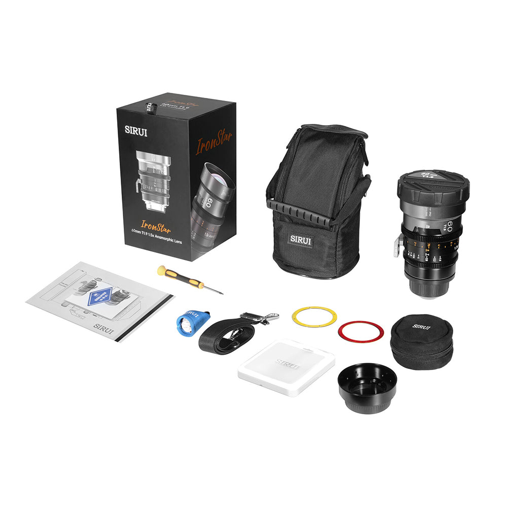 SIRUI IronStar 60mm T1.9 1.5x Anamorphic Full Frame Cine Lens